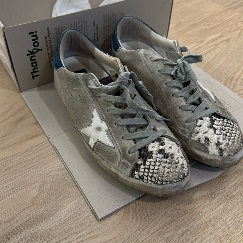Golden Goose Snake Skin Sneakers